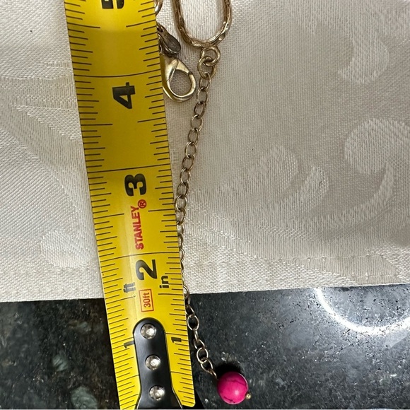 Handmade Layered Necklace upcycled Repurposed Ornate Crystal Pendant OOAK 4191 L - Picture 12 of 15